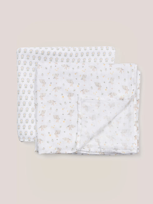 2-pack-square-swaddle-blanket-set-bunny-hollow- at Sophia's Style-5